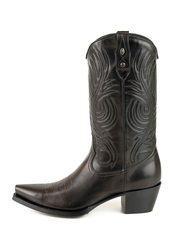 Boots Cowboy Woman 2536 Virgi Black |Cowboy Boots Europe