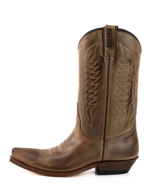 Boots Cowboy Unisex Model 20 In Crazy Old Salade |Cowboy Boots Europe