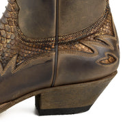 Boots Cowboy for Men Model 12 Crazy old Salade / Píton Tierra Mate |Cowboy Boots Europe