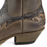 Boots Cowboy for Men Model 12 Crazy old Salade / Píton Testa Mate T |Cowboy Boots Europe