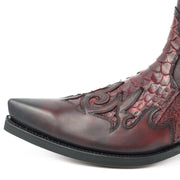 Fashion Boots Men's Model Rock 2500 Red and Black |Cowboy Boots Europe