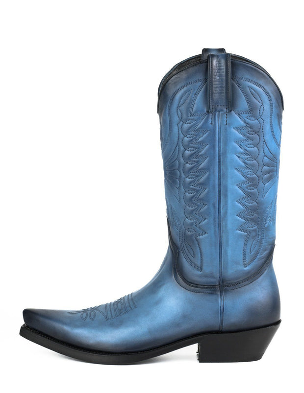 Boots Cowboy Vintage Blue 1920s Unisex Model |Cowboy Boots Europe