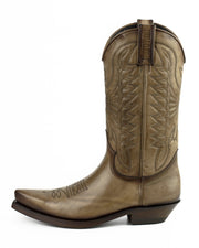 Boots Cowboy Unisex Model 1920 Taupe Vintage |Cowboy Boots Europe