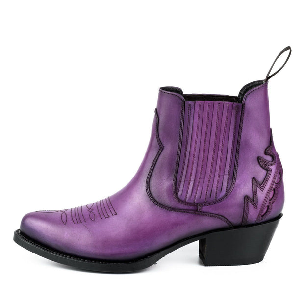 Fashionable Boots Lady Model Marilyn 2487 Purple Purple |Cowboy Boots Europe