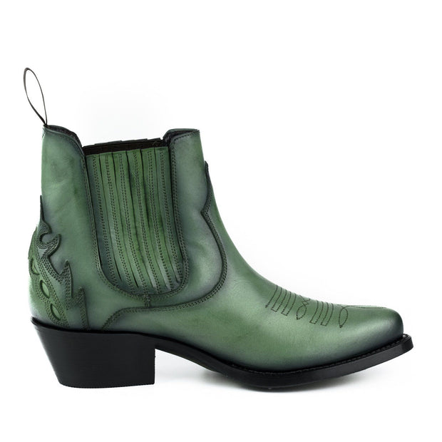 Fashionable Lady Boots Model Marilyn 2487 Green |Cowboy Boots Europe