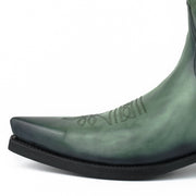 Boots Cowboy Vintage Green 1920s Unisex Model |Cowboy Boots Europe