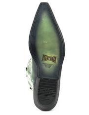 Boots Cowboy Vintage Green 1920s Unisex Model |Cowboy Boots Europe