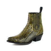 Boots Model Lady Marie 2496 Píton Green Kaky |Cowboy Boots Europe