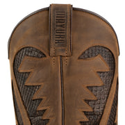 Boots Cowboy Men's Dark Brown Leather Desert 2567